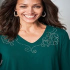 V-Neck Embellished Tunic image number null