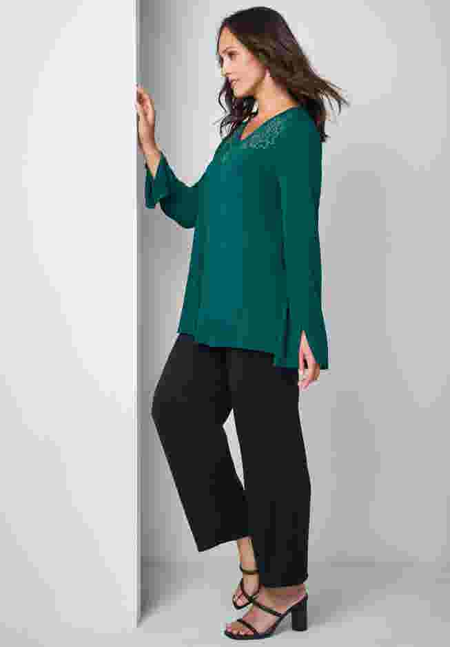 V-Neck Embellished Tunic image number 1