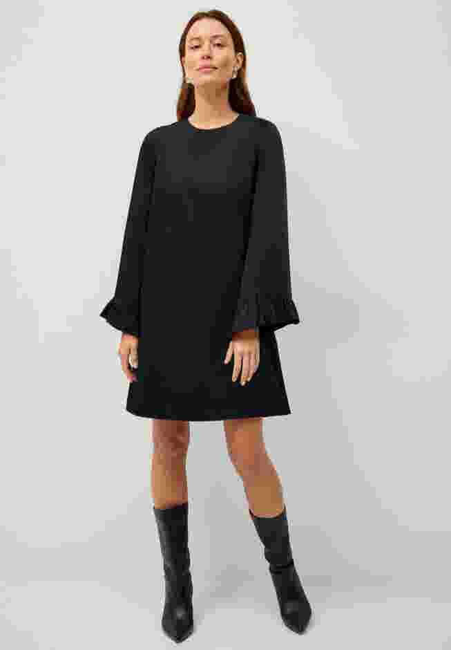 Long Ruffle Sleeve A-line Dress image number 0