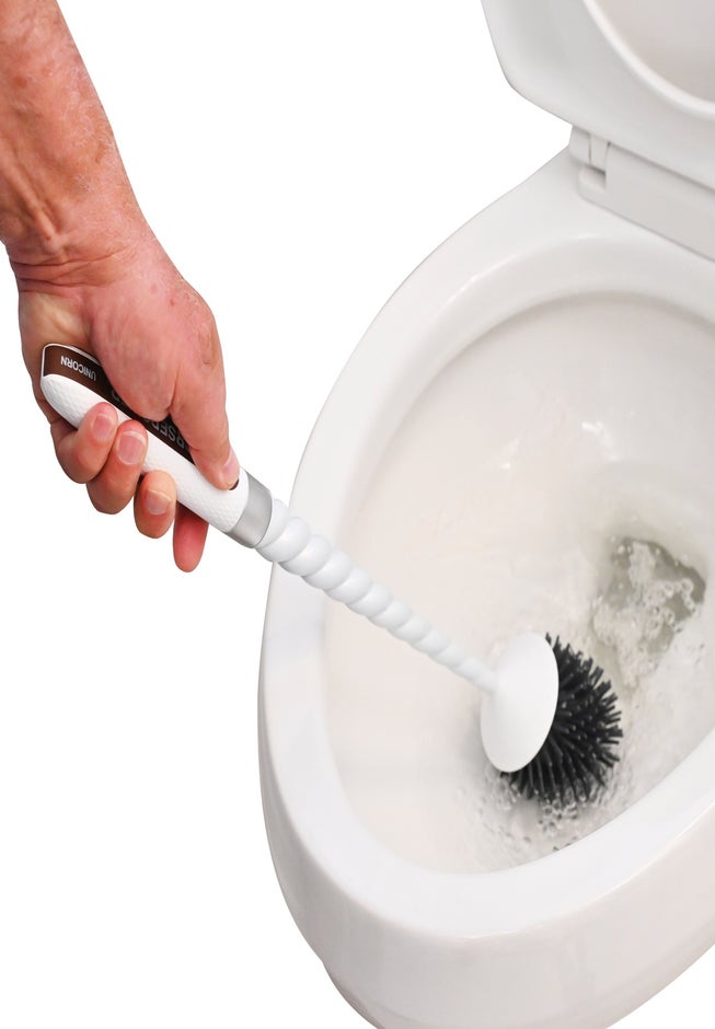 Horsepower&trade; Unicorn&trade; Motorized Silicone Toilet Brush image number 2