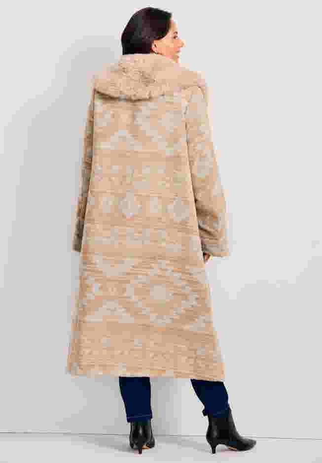 Faux Fur Trim Coat image number 1