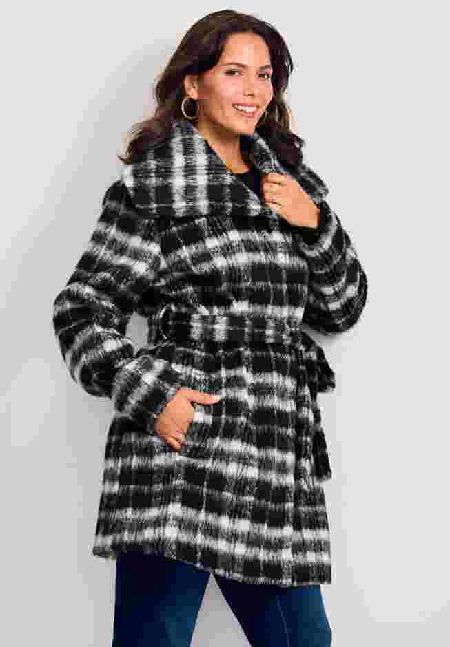 Wing Collar Belted Coat image number 2