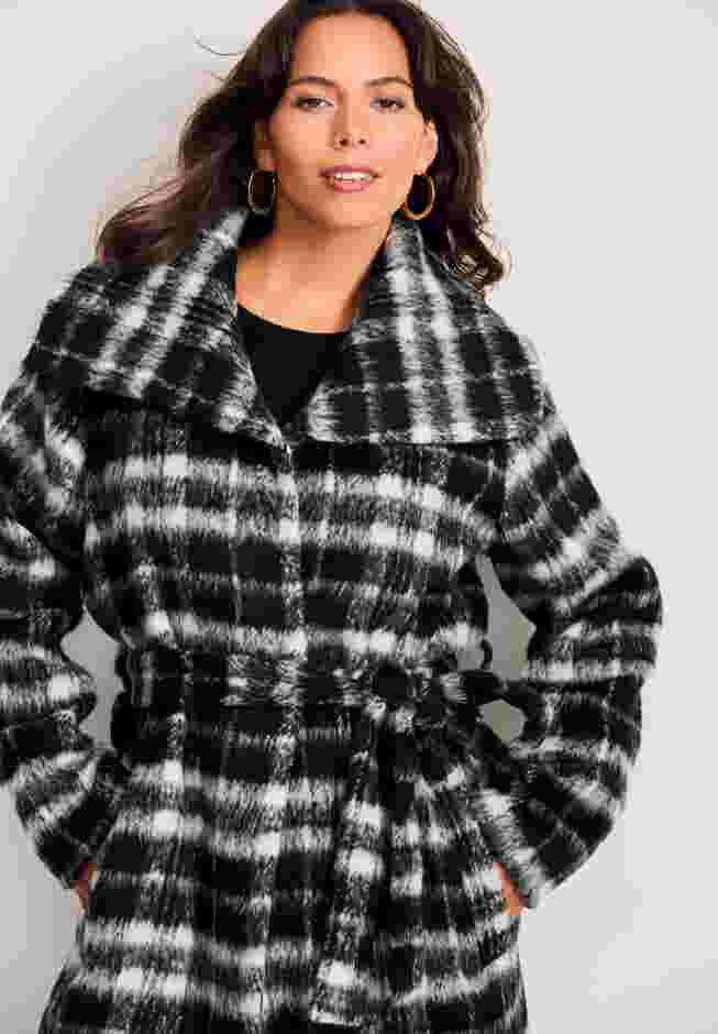 Wing Collar Belted Coat image number 3