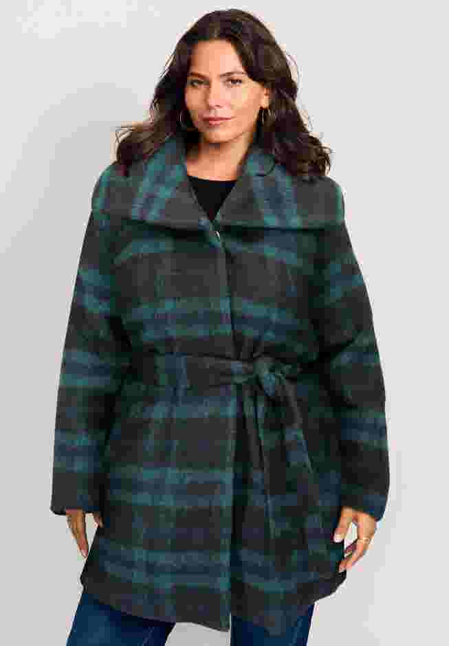 Wing Collar Belted Coat image number 0
