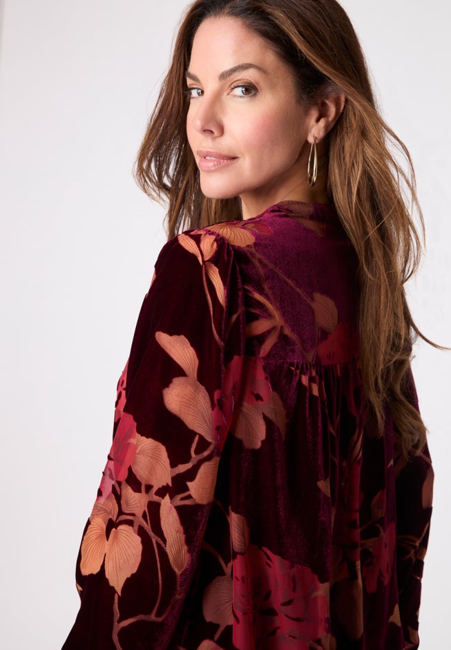 Velvet Burnout Blouse image number 2