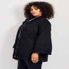 Brushed Wool Cape Coat image number null