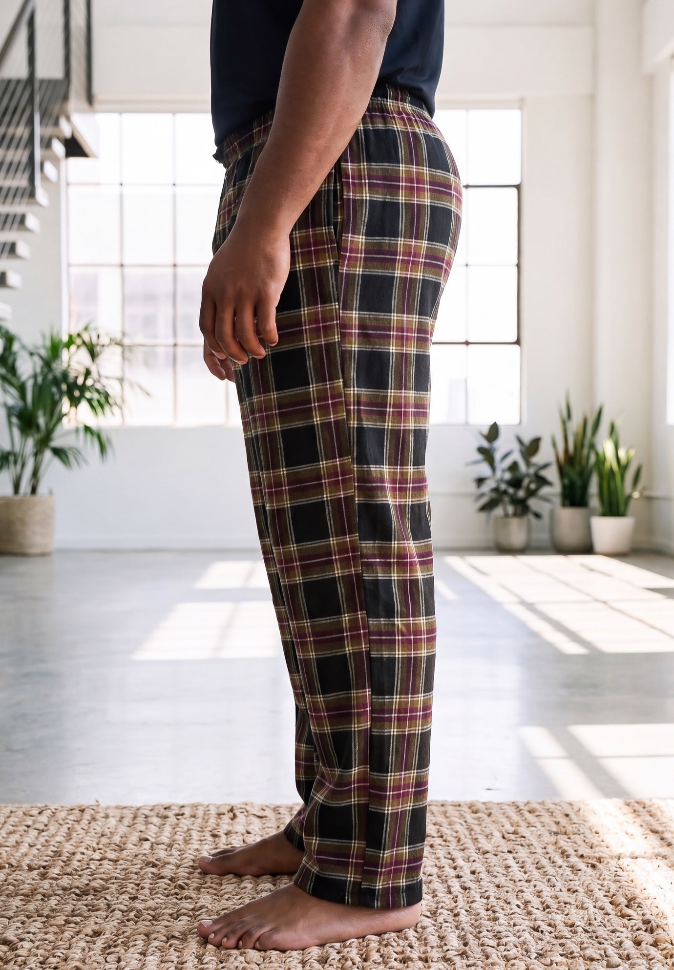Flannel Plaid Pajama Pants image number 2