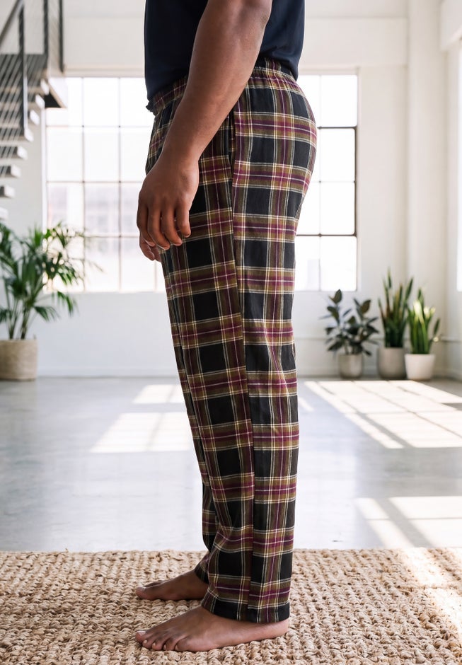 Flannel Plaid Pajama Pants image number 2