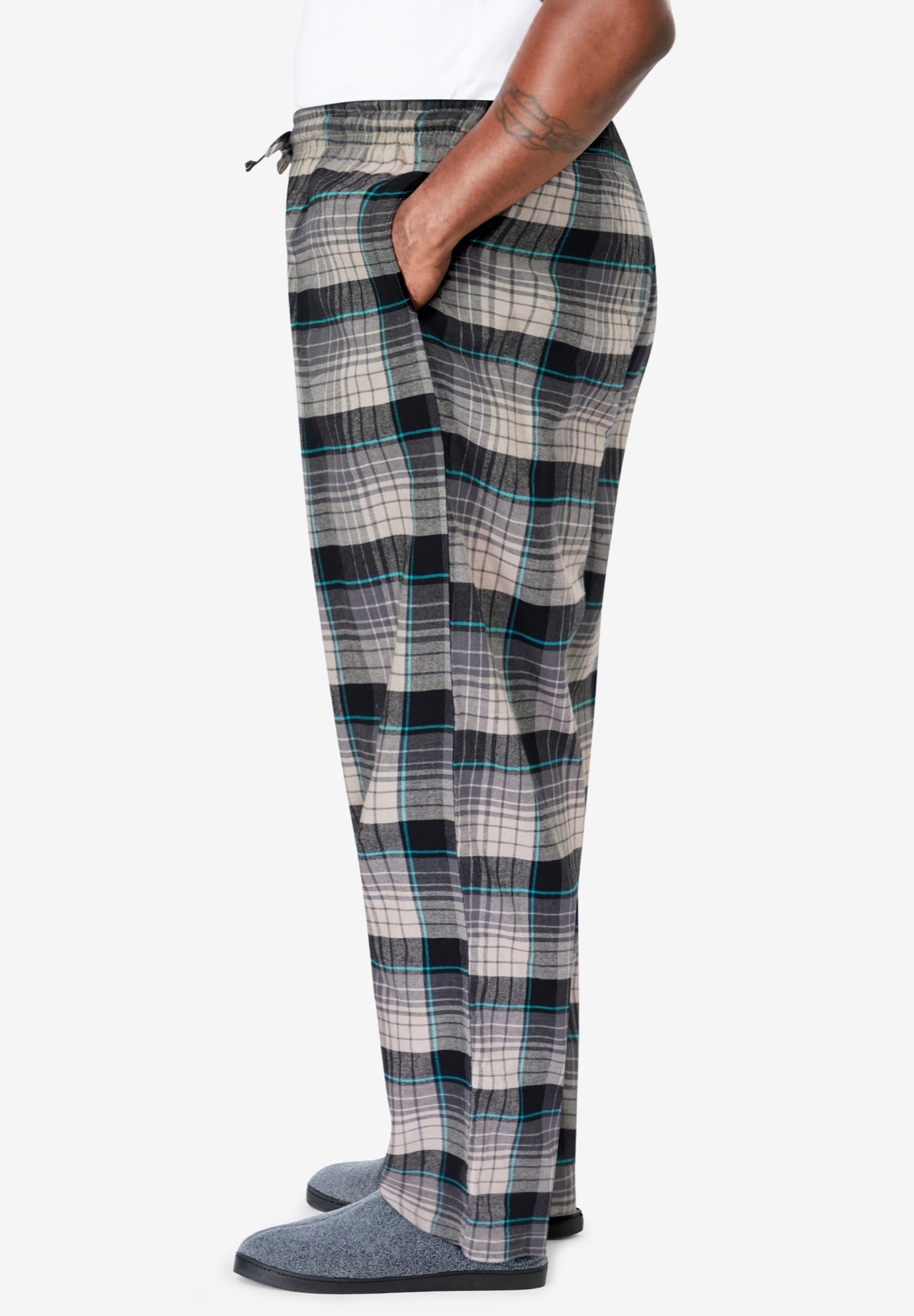 Flannel Plaid Pajama Pants image number 2