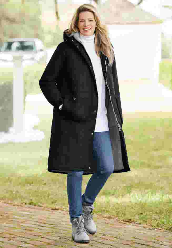 Longer Length Microfiber Parka image number 0