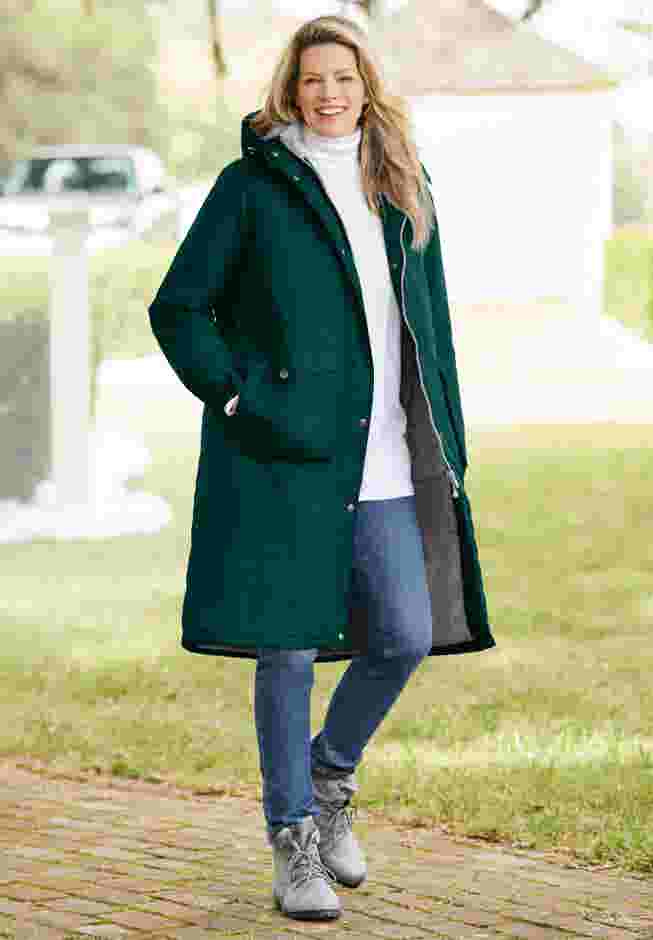 Longer Length Microfiber Parka image number 0