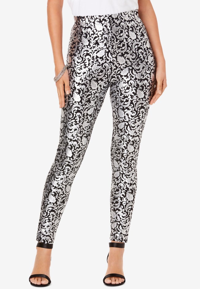 Foil-Print Legging image number null