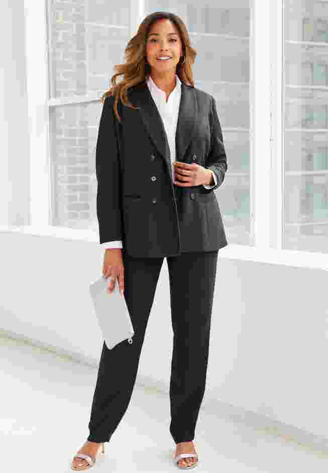 2-Piece Double-Breasted Pantsuit image number 0