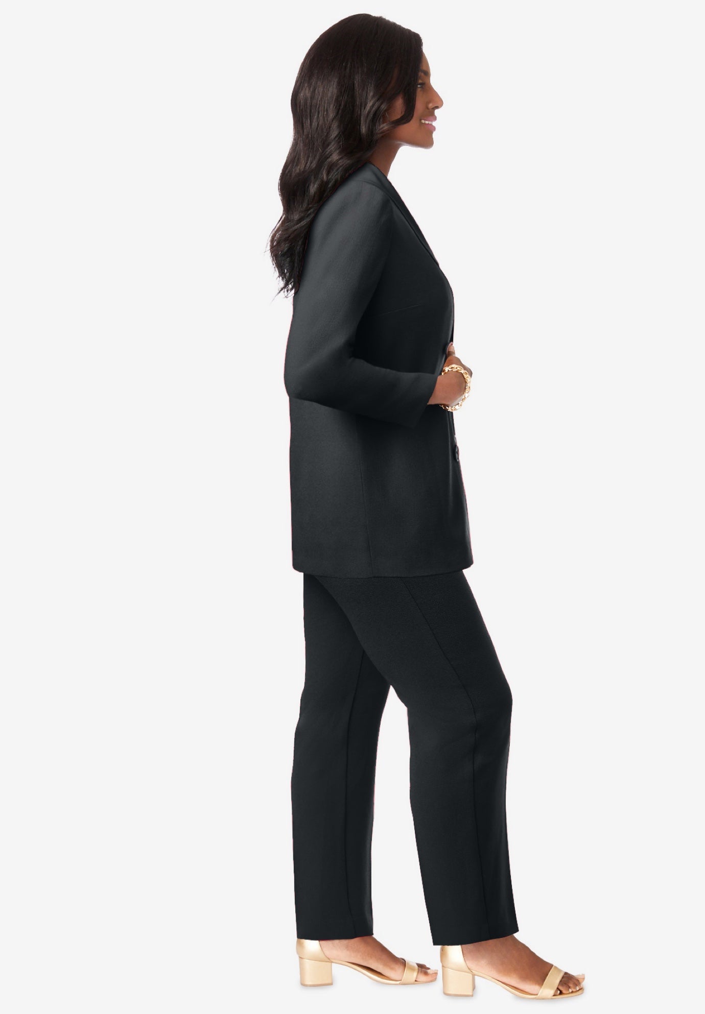2-Piece Double-Breasted Pantsuit image number 4