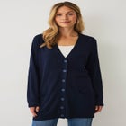Long Button Front Cardigan image number null