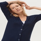 Long Button Front Cardigan image number null