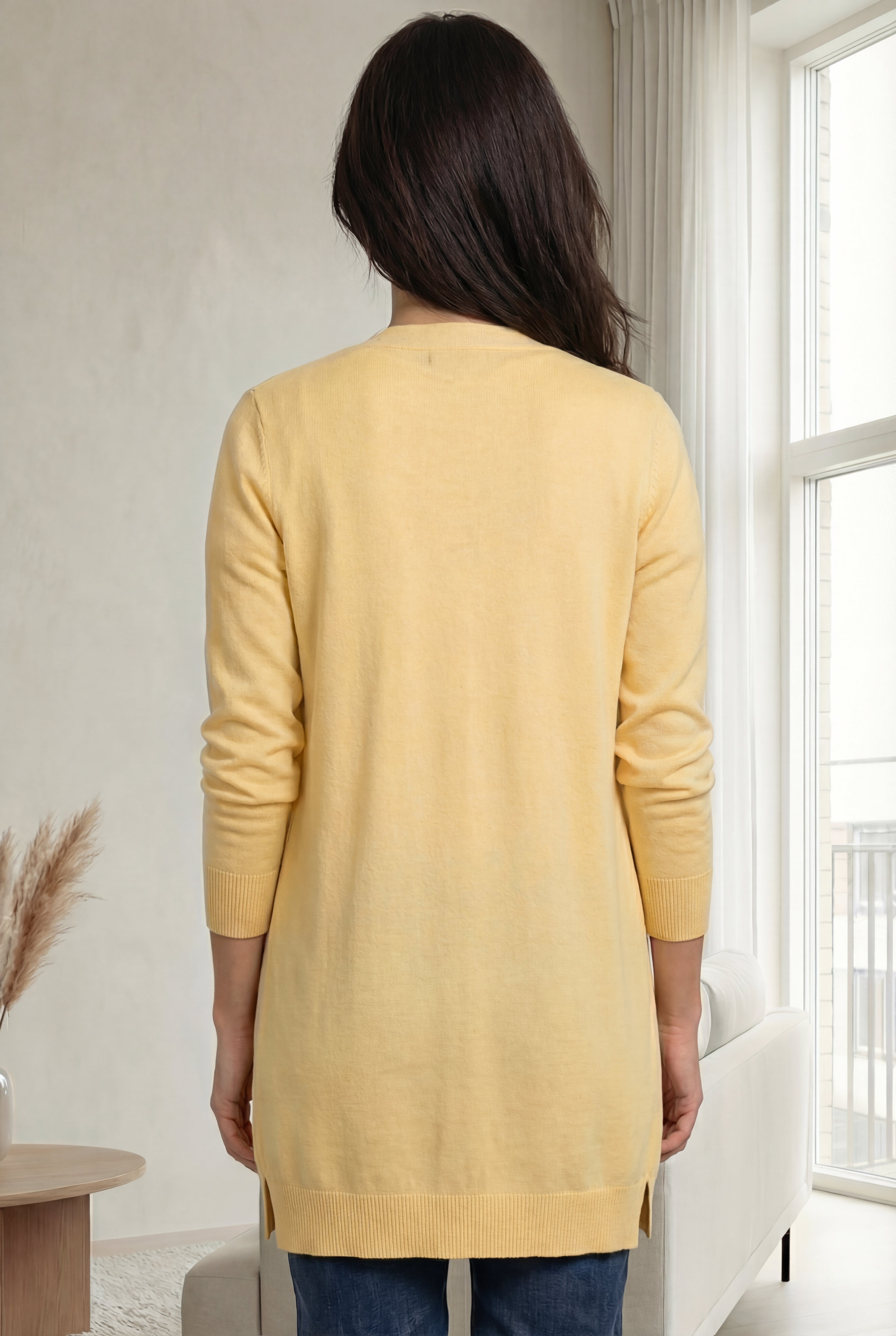 Long Button Front Cardigan image number 1