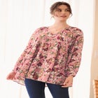 Tiered Tunic With Notch V-Neck image number 0