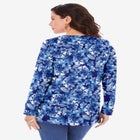 Plus Size Ultimate Cotton Crewneck Long Sleeve Tee image number null
