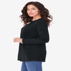 Plus Size Cotton Ultimate Long Sleeve Crewneck Tee image number null