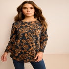 Plus Size Cotton Ultimate Long Sleeve Crewneck Tee image number null