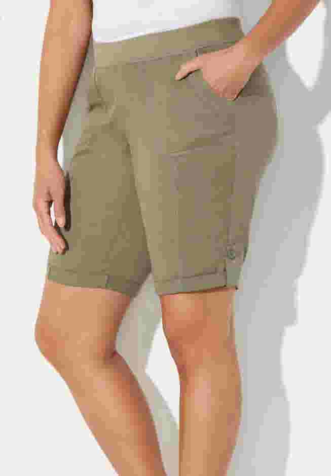 Stretch Knit Waist Cargo Short image number 2