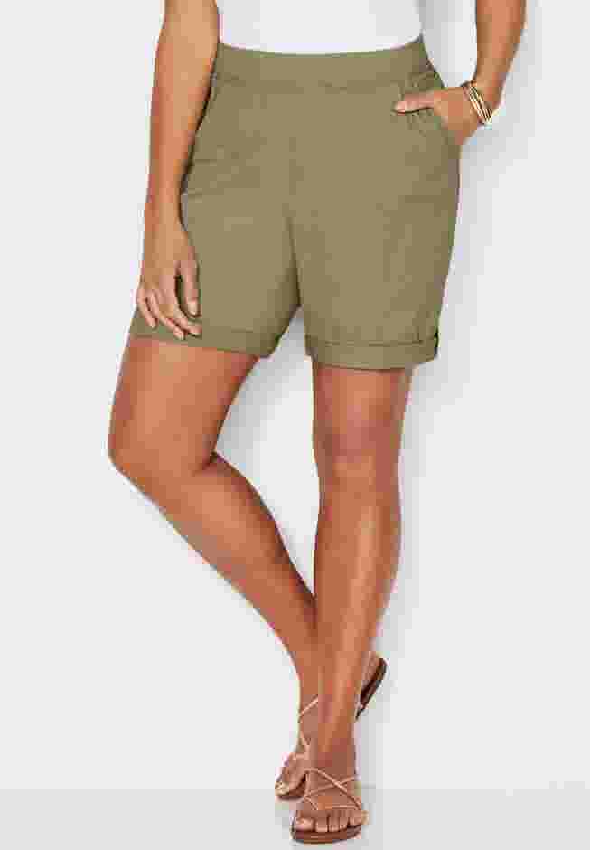 Stretch Knit Waist Cargo Short image number 0