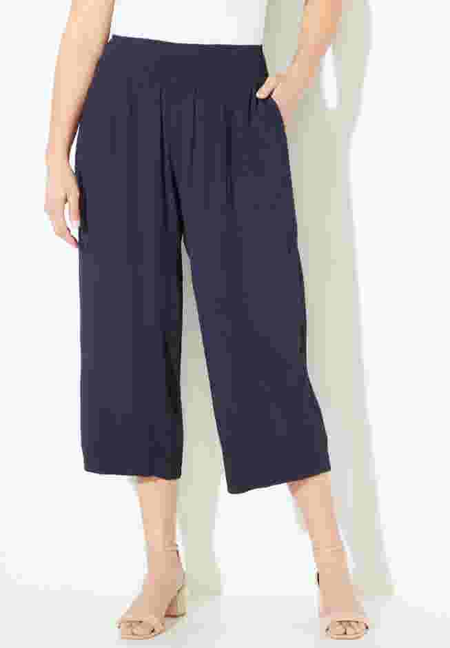 Gauze Pull-On Capri image number 0