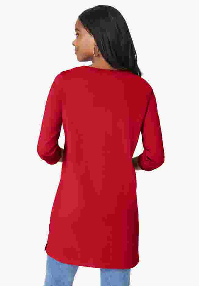 Ultimate Long Sleeve V Neck Tunic image number 1