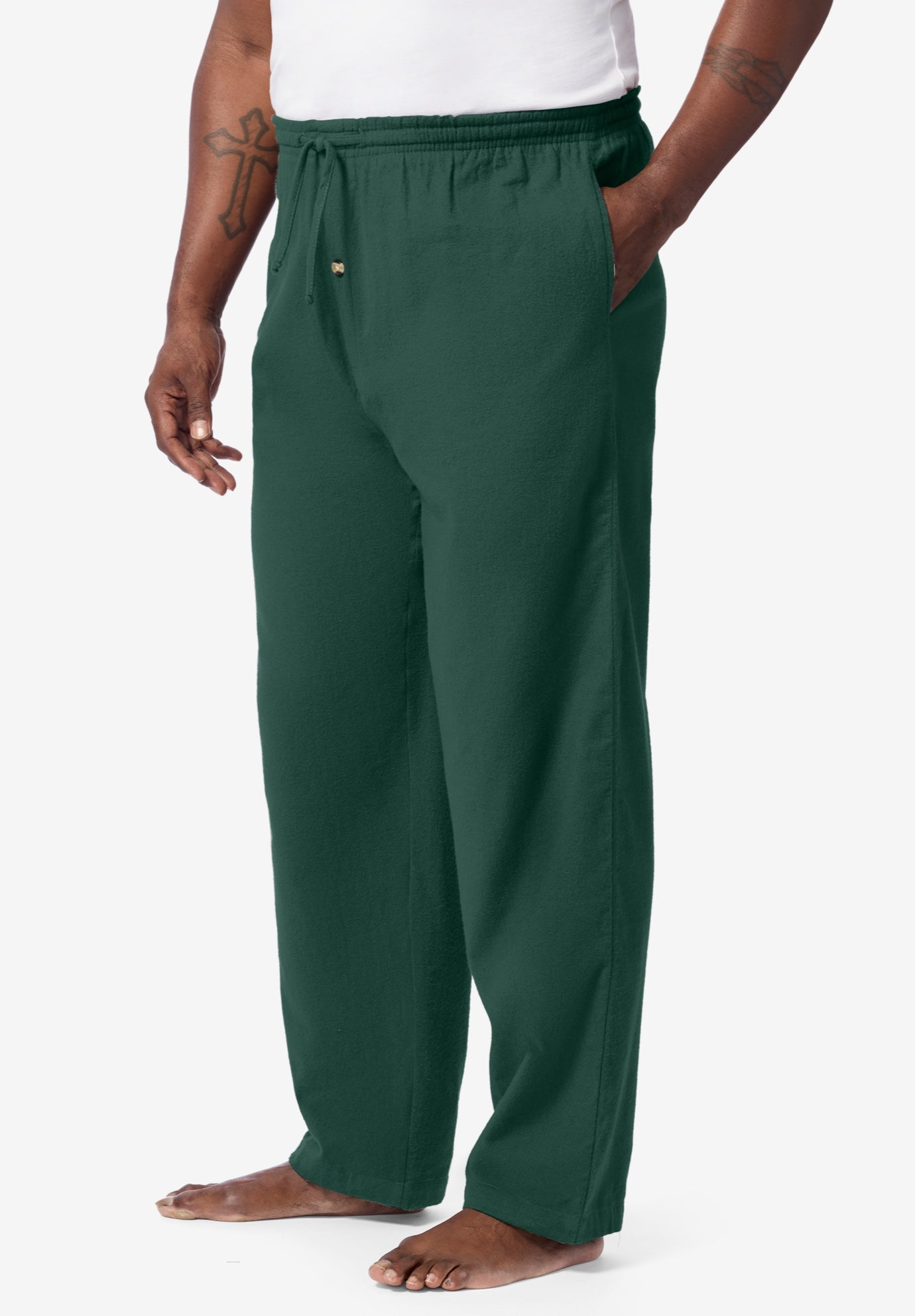 Solid Flannel PJ Pants image number 2