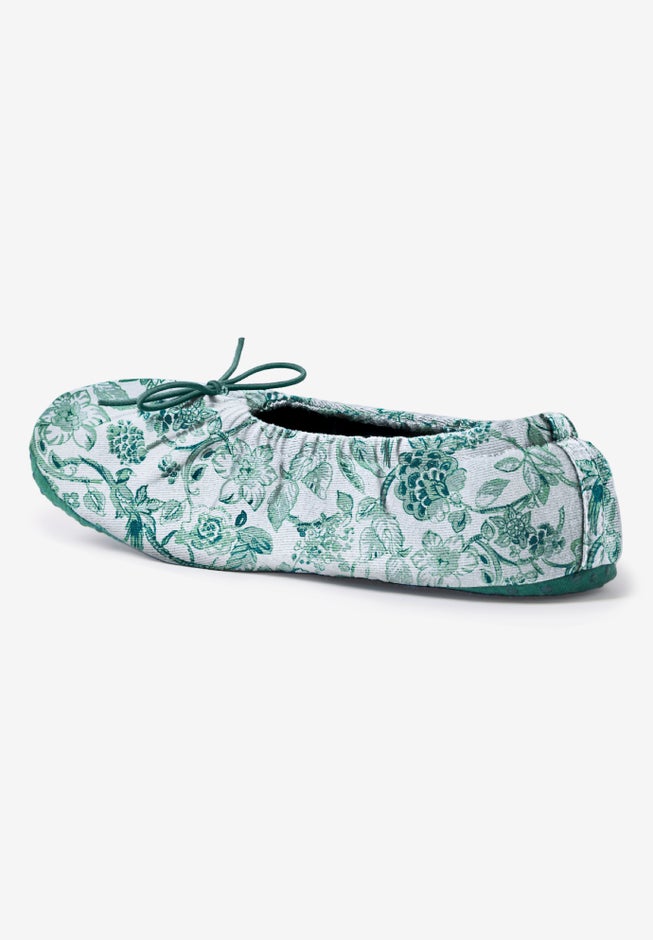 Dreams & Co.&reg; Knit Ballerina Slipper image number 1