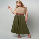 Linen Maxi Skirt image number null