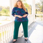 Suprema&reg; 3/4 Sleeve V-Neck Tee image number null