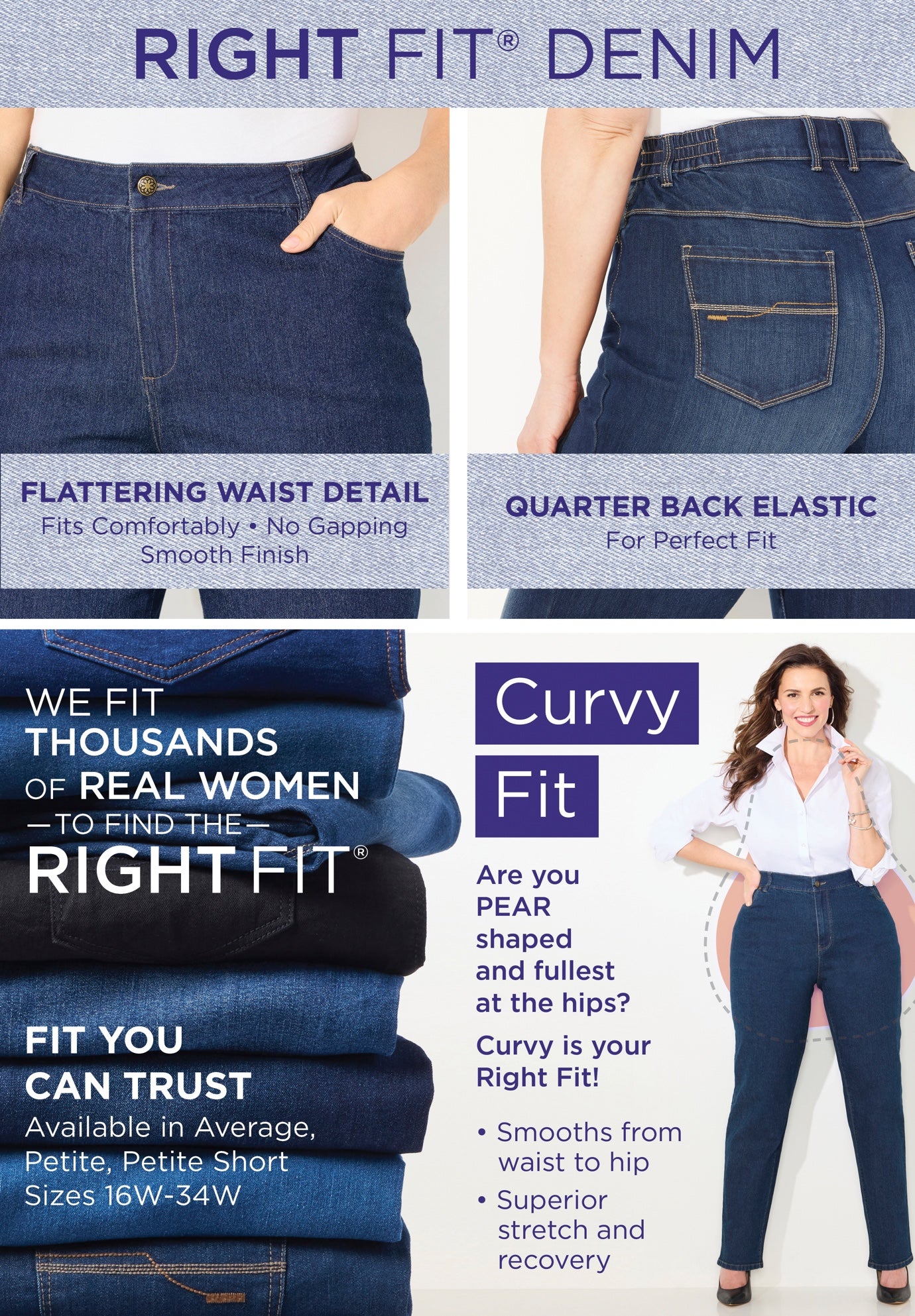 Right Fit&reg; Curvy Crop Jean image number 1