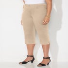 Sateen Stretch Capri image number null