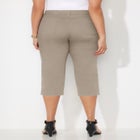 Sateen Stretch Capri image number null