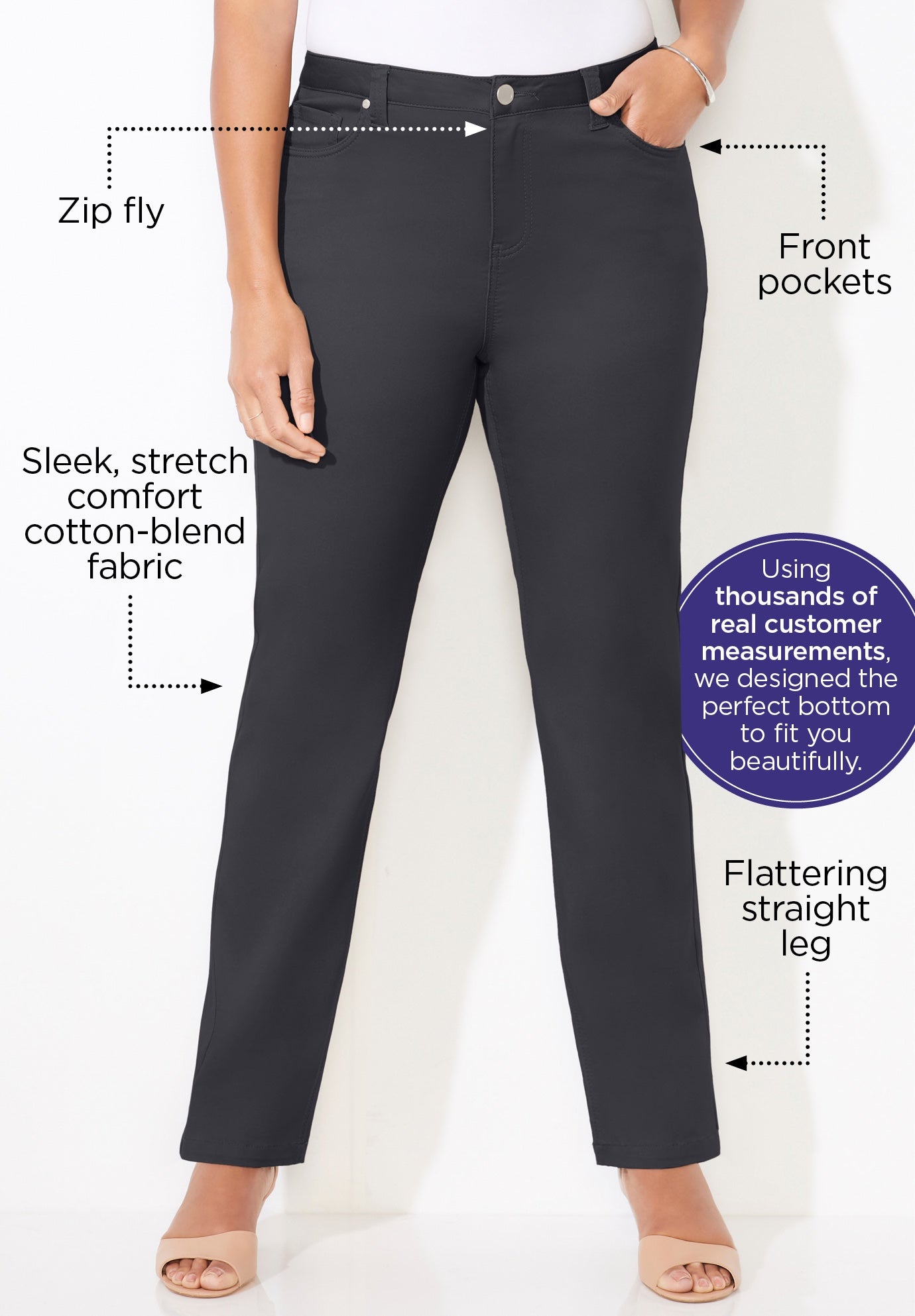 Softluxe Sateen Stretch Pant image number 2