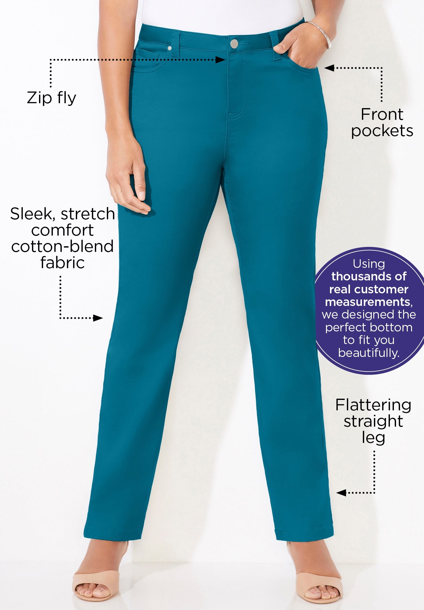 Softluxe Sateen Stretch Pant image number 2