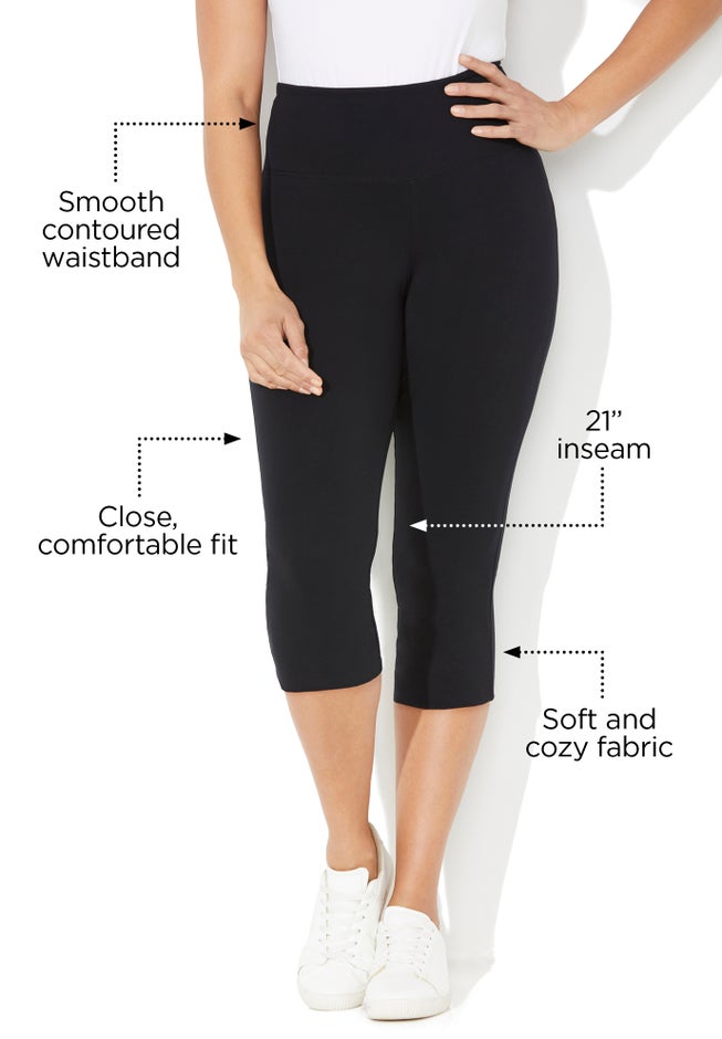 Knit Legging Capri image number 1