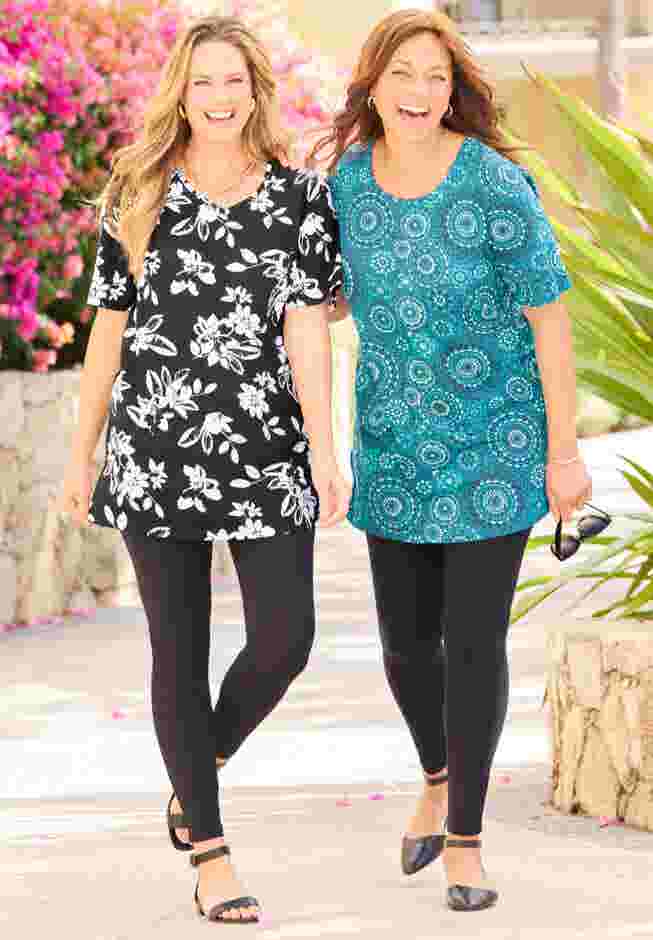 Easy Fit Short Sleeve Scoopneck Tunic image number 3