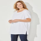 Easy Fit Short Sleeve Scoopneck Tunic image number null