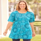 Easy Fit Short Sleeve Scoopneck Tunic image number null