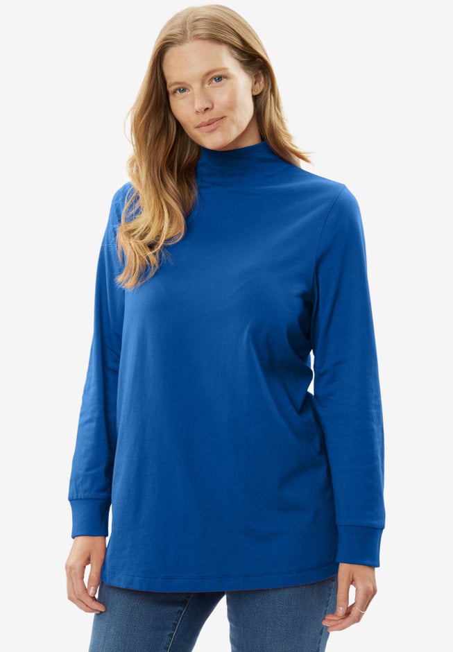 Perfect Long-Sleeve Mockneck Tee image number 2