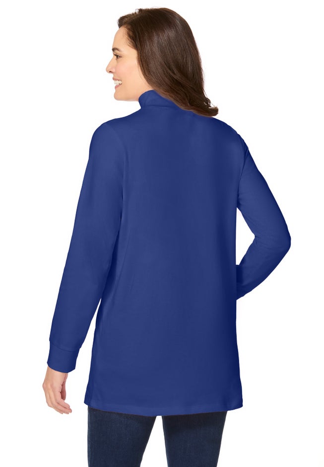 Perfect Long-Sleeve Mockneck Tee image number 1