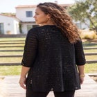 Shadowstripe Burnout Cardigan image number null