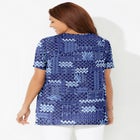 Easy Fit Short Sleeve V-Neck Tunic image number null