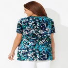 Easy Fit Short Sleeve V-Neck Tunic image number null