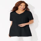 Easy Fit Short Sleeve V-Neck Tunic image number null