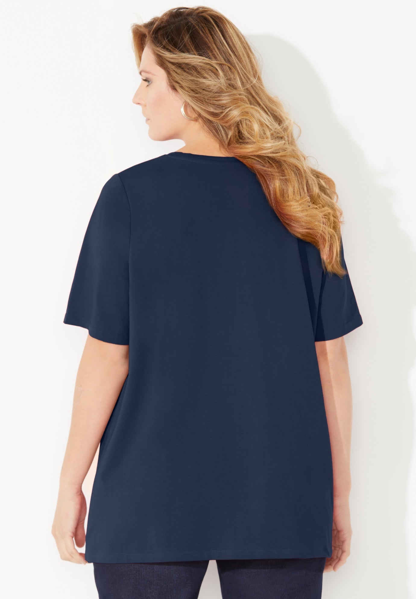 Suprema&reg; Pleat-Neck Tee image number 1