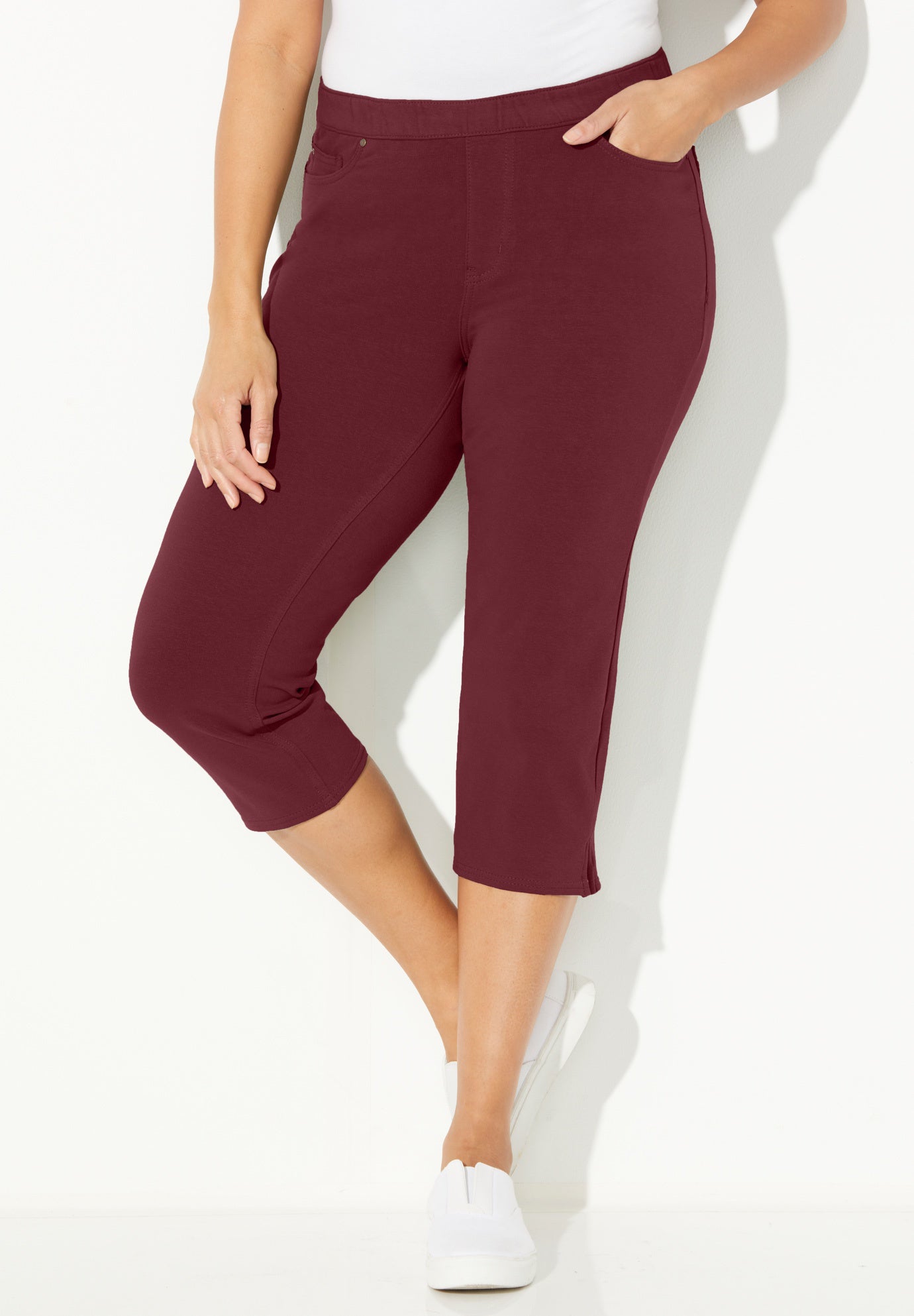 The Knit Jean Capri (With Pockets) image number 0